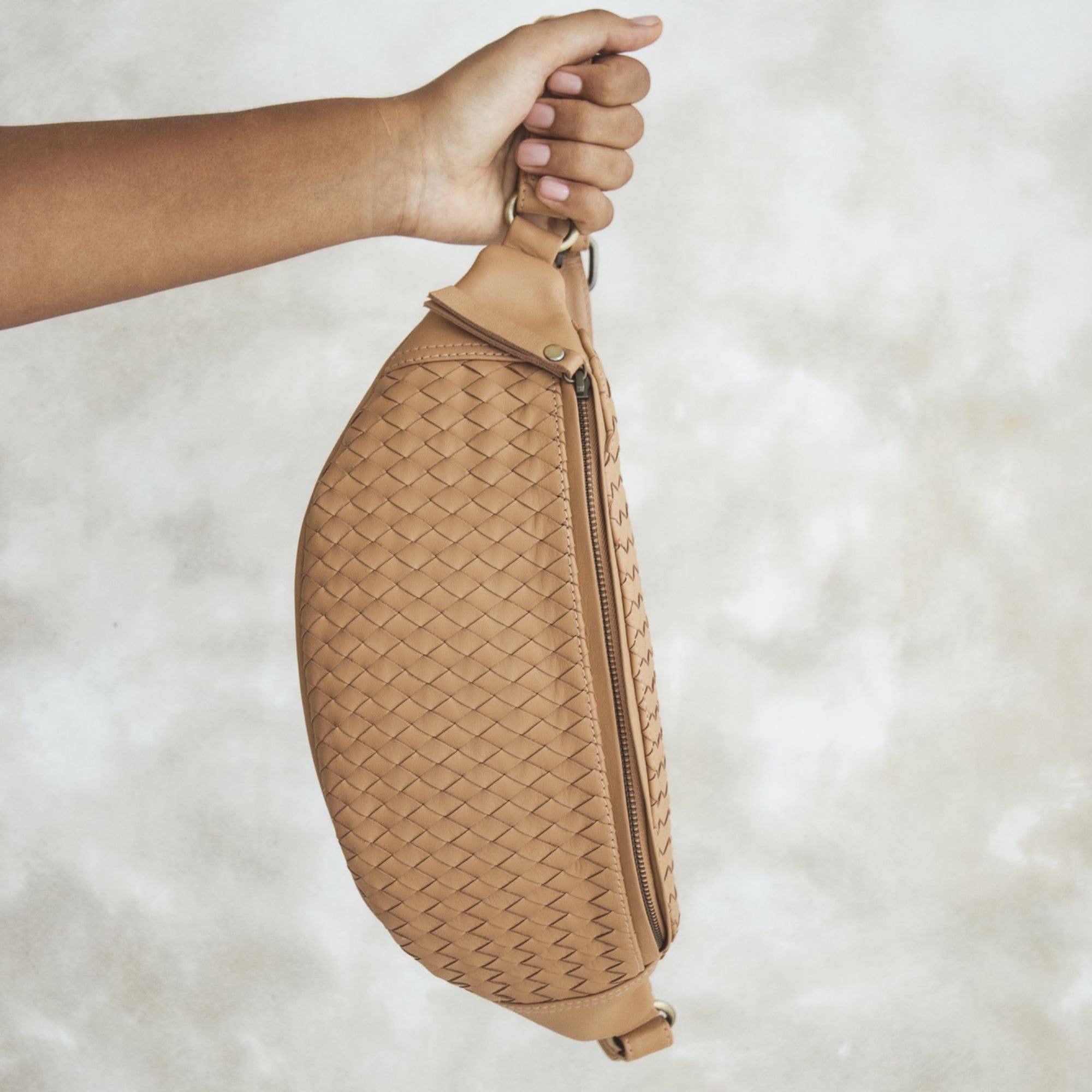 Atlas Woven Bag - Sand