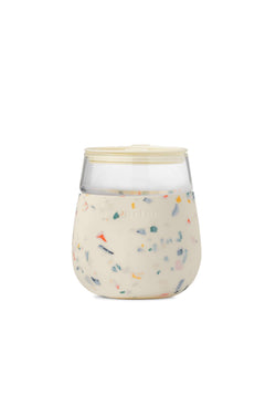 Terrazzo Cream Porter Glass Cup