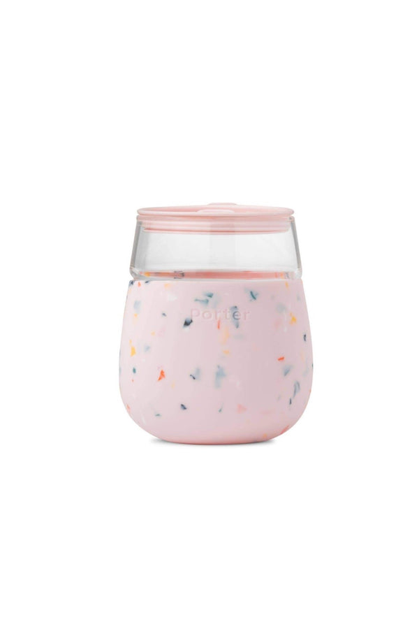 Terrazzo Blush Porter Glass Cup